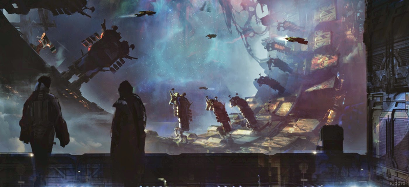 Illustration for article titled The Concept Art That Created Guardians of the Galaxy's Cosmic Locations